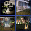NYMPHY Solar Lights Outdoor Waterproof IP68, 56 LED 3 Lighting Modes Solar Powered Garden Yard Spot Solar Lights for Outside Landscape- 4 Pack (Cool White) by GreenHaven Gardens