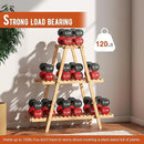 Plant Stand Indoor Plant Shelf Outdoor bamboo Plant Rack, 3 Tiers Ladder Plant Holder Flower Stand for Living Room Balcony Garden Patio,Living Room Boho Home Decor for Gardening Gifts (Natural) by GreenHaven Gardens