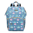 Diaper Bag Backpack, Diaper Bags for Baby Girls Boys, Baby Bags for Moms Dads, Nappy Changing Bag with Insulated Pockets,Multi-functional Waterproof Backpack with Stroller straps-Deep blue elephant by TinyTreasures Baby Boutique