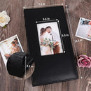 Photo Album 4x6 for 300 Photos Pictures PU Leather Cover Black Inner Page for Wedding Albums Family Photo Book Baby Anniversary Pocket Vacation Birthday Christmas Photo Albums Gift (Black) by TinyTreasures Baby Boutique