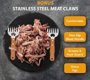 Chicken Shredder Tool Twist Plus Meat Claws and Cleaning Brush - Kitchen Essentials - Meal Prep Tools - Pulled Pork Shredder - Meat Shredder Tool Twist - Kitchen and Barbecue Gifts by GreenHaven Gardens