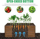SnugNiture 4x2x2FT Raised Garden Bed Galvanized Planter Garden Boxes Outdoor, Deep Root Planter Raised Bed for Vegetables Flowers Herbs,Brown by GreenHaven Gardens