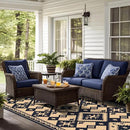 WILDROOTS 5x8 Feet Plastic Bohemian Outdoor Rug, Stain Resistant Waterproof Reversible Outdoor Patio Rug, Fade Resistant Camping Rug by GreenHaven Gardens