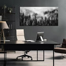 Black and White Canvas Wall Art for Office,Forest Wall Art for Bedroom Above Bed 24 x 48 Inch by CozyNest Decor