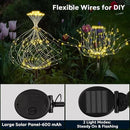 Solar Garden Lights Outdoor Waterproof 200 LED Fireworks Lights Solar Powered Sparkles Landscape Fairy Light Outside Decorations Light for Yard Patio Pathway Lawn Party Walkway Decor, 6 Pack by GreenHaven Gardens