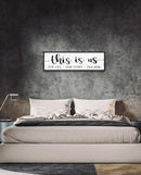 This is Us Sign Wall Decor: Family Wall Signs Rustic Farmhouse Living Room Country House Hanging Framed Wall Plaques,This is Us Our Life Our Story Our Home Quotes Wall Decor 12" x 40" by CozyNest Decor