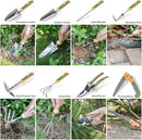 Garden Tool Set, WisaKey 9 Piece Stainless Steel Heavy Duty Gardening Hand Tools with Handle, Durable Garden Tool Bag, Gardening Gifts for Women and Men White Elephant Gifts by GreenHaven Gardens