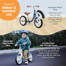 Retrospec Cub Toddler 12" Balance Bike, 18 Months - 3 Years Old, No Pedal Beginner Kids Bicycle for Girls & Boys, Flat-Free Tires, Adjustable Seat, & Durable Frame by TinyTreasures Baby Boutique
