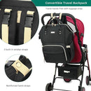 Diaper Bag Backpack, Diaper Bags for Baby Girls Boys, Baby Bags for Moms Dads, Nappy Changing Bag with Insulated Pockets,Multi-functional Waterproof Backpack with Stroller straps-Black by TinyTreasures Baby Boutique