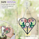 KY&BOSAM Heart Suncatcher Grandma Stained Glass for Windows Hangings Ornament Wind Chimes with Pressed Real Flower Heart Embedded in Glass Birthday Gifts for Women Grandma Mother`s Day Christmas Decor by GreenHaven Gardens