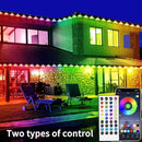 Permanent Outdoor Light,100ft RGB Eave Lights with App Control Remote,IP67 Waterproof LED Lights,Music Sync Outside Light for Christmas,Halloween,Garden,House Decorations by GreenHaven Gardens