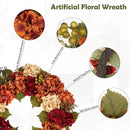 Fall Wreaths for Front Door, 24 inch Autumn Wreath with Hydrangeas Berries Large Fall Door Wreath Artificial Hydrangea Flowers Wreaths Autumn Decorations for Farmhouse Thanksgiving Harvest Door Wall by CozyNest Decor