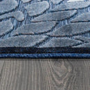 Beverly Rug Outdoor Runner Rug 2x7 Modern Floral Tropical Area Rugs for Indoor and Outdoor Patio Easy to Clean Non Shedding Living Room Porch Garden Washable Outside Carpet (2 x 7 Navy Blue) by CozyNest Decor