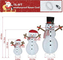 4FT Pop-Up Snowman Family, Pre-Lit Holiday Decoration Sign with 270 LED Lights, Customized Placement Holiday Display for Indoor, Outdoor by CozyNest Decor