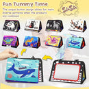 URMYWO Tummy Time Toy - Black and White High Contrast Baby Toys for Newborn - Baby Visual Stimulation Mirror - Montessori Sensory Crinkle Toy for Infant 0-3-6-12 Months - Shower Gift for Boy Girl by TinyTreasures Baby Boutique