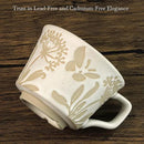 Ceramic Coffee Mug, 12 oz Novelty Unique Teacup with Large Handle, Stoneware Cup for Tea Mocha Latte Cappuccino Espresso (Butterfly) by CozyNest Decor
