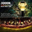 Solar Lights Outdoor Pathway Waterproof 8 Pack Warm White LED Acrylic Mushroom Decorative Garden Lights for Yard Landscape Patio Outside Decor by CozyNest Decor