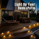 GIGALUMI Led Solar Deck Lights, 20 Pack Waterproof for Outdoor Stairs, Step, Fence, Railing, Yard and Patio (Warm White) by GreenHaven Gardens
