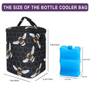 Breastmilk Cooler Bag with Ice Pack Fits 4 Baby Bottles Up to 9 Ounce Insulated Baby Bottle Bag Breast Milk Cooler on The Go with Strap Baby Bottle Cooler Bag for Nursing Mom Daycare or Travel by TinyTreasures Baby Boutique