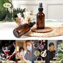 Amber Glass Small Spray Bottle 2 oz 48 Packs,Fine Mist Sprayer Small Clear Bottles,Refillable Containers mini spray bottles for Cleaning Solutions and Skin Care (Amber 48pcs) by GreenHaven Gardens