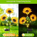 Solar Garden Lights Outdoor Waterproof, AHAORIGIN 3 Pack Sunflower Solar Lights for Outside with 9 Lifelike Sunflower, 36 Bright LED Solar Powered Outdoor Lights for Yard Pathway Garden Decorations by GreenHaven Gardens