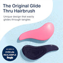 Crave Naturals Glide Thru Hair Brush - Detangler Brush for Curly, Straight, Wet or Dry Hair - Gentle Detangling Brushes for Adults, Kids, Toddlers - Hair Accessories for Women, 7.5x3 - Pink by TinyTreasures Baby Boutique