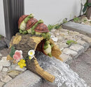 Turtle Statues Gutter Downspout Extension Statues Garden Decoration,Resin Statue Outdoor Decor,Animal Downspout Diverter,Decorative Gutter Extension,3"×4" Downspout Extender Diverter Splash Block by GreenHaven Gardens
