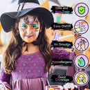 Face Painting Kit for Kids, 24 Colors Washable Face Paint, Safe for Sensitive Skin, Non-Toxic Professional Face Painting Kit, Halloween Birthdays Makeup Set with Stencils, Guide Book by TinyTreasures Baby Boutique