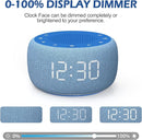 Buffbee Sound Machine & Alarm Clock 2-in-1, 0-100% Clock Face Brightness, Bottom Colored Light, Sleep Timer, Precise 30-Level Volume Control White Noise Machine - Twilight by TinyTreasures Baby Boutique