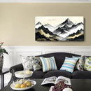 amatop Large Abstract Mountain Wall Art for Living Room Office Bedroom Modern Landscape Canvas Art Print Inspirational Artwork Horizontal Black Gold and White Nature Picture Wall Decor 48x24 Inch by CozyNest Decor