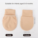 BQUBO 6 Pairs Newborn Baby Boys Girls Mittens 0-6 Months Unisex-Baby Infant Mittens Elastic No Scratch Wrist Gloves by TinyTreasures Baby Boutique