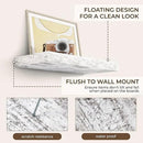RICHFOCUS 24Inch Floating Shelves for Wall 2 Pack Shelves for Bedroom|Kitchen|Bathroom Wall Mounted Rustic Distressed Wood Floating Shelf with Invisible Brackets for Books|Storage|Decor, Rustic by CozyNest Decor