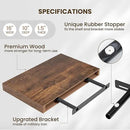 Fun Memories Wood Floating Shelves 16 Inch, 10 Inch Deep Shelves Wall Mount, Wall Shelves with Invisible Bracket, 16" Floating Shelves for Living Room Bathroom Bedroom, Rustic Brown, Set of 2 by CozyNest Decor