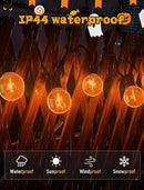 Halloween Orange String Lights, 25Ft G40 Outdoor Halloween Decorations Lights with 27 LED Shatterproof Orange Globe Bulbs, Hanging Patio Lights for Christmas Backyard Holiday Fall Party Garden Decor by TinyTreasures Baby Boutique