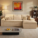 ovios 105” Modular Sectional Sofa with Thicken Seat Cushion, Cloud Couch with Deep Seat, Modern L-Shape Sofas Couches with Chaise,Upholstered Couches for Living Room Bedroom,Camel by CozyNest Decor
