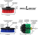 Variety Multi-Pack Drill Brush Attachments for Cleaning Car, Truck, Carpet, Boat, Bathroom, Kitchen, Grill, Griddle - Drill Brush for Car Detailing Kit - Grill Cleaning Kit - Grilling Accessories by CozyNest Decor