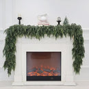 Christmas Cedar Garland Artificial Real Touch Thickness Realistic Greenery Pine Garland for Mantle Fireplace Outdoor Indoor Christmas Decorations 5FT by CozyNest Decor