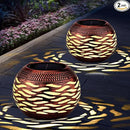 Waterproof Solar Lanterns Outdoor 2-Pack - Retro Metal Hollow-Out Garden Lights, Outdoor Yard Garden Porch Patio Lawn Inside Tabletop Decorations Unique Gardening Gifts for Women, Mom, Mother's Day by GreenHaven Gardens