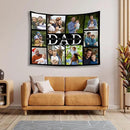 Custom Tapestry For Wall Bedroom Custom Backdrop Personalized Image Text Photo Customized Funny Tapestry Banners And Signs Dad's Day Horizontal Tapestrys by CozyNest Decor