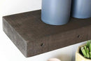 Urban Legacy Reclaimed Barnwood Planks | Floating Shelves for Wall w/Flush Mount Shelf Bracket Set Included | Set of 2 (Coffee Bean, 48" x 7" x 2" by CozyNest Decor