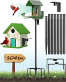 Bird Feeder Pole – 104 Inch Height Bird House Pole with 1-Inch Dia Heavy Duty for Birdfeeders, Feeding Stand with Mount Kit for Outdoor, Slip-Fit Connection by GreenHaven Gardens