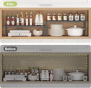 Expandable Cabinet Organizer Shelf With Adjustable Height, Stackable Kitchen Countertop Organizer Rack, Adjustable Shelf Riser For Kitchen Counter, Pantry, Cupboard, Desk, Tabletop by CozyNest Decor