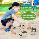 Farm Animal Toys, Realistic Farm Animal Figurines and Fence Playset, Includes Cow Pig Donkey Goat, Birthday Christmas Animal Gift Set for Kids Toddlers (Farm World) by GreenHaven Gardens