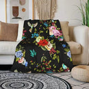 HGOD DESIGNS Wild Flowers Blanket for Women, Lightweight Soft Fleece Flannel Throw Blanket Peony Roses Sofa Couch Living Room 40x50 Inch by CozyNest Decor