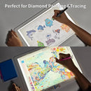 Phylosal Rechargeable A4 Light Pad with Carry Bag, Ultra-Thin Magnetic Tracing Light Box for Drawing, Diamond Art Painting Light Board with Side Button, Super Bright Light Table for Sketching (White) by TinyTreasures Baby Boutique