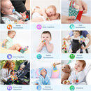BLOOBLOOMAX Baby Soft Hanging and Wrist Rattle Toy, Car Seat Stroller Toys with Plush Animal C-Clip Ring for Infant Babies Boys and Girls 3 to 12 Months (12PCS-G) by TinyTreasures Baby Boutique