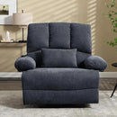 Oversized Power Recliner Chair 350lb with Hidable Cup Holders, Extra Wide Large Big Electric Recliner Chair with Lumbar Support Pillow Nursery Chair Living Room (Power, GREY-ET6008) by CozyNest Decor