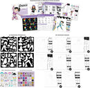 Fashion Angels I Just Wanna Dance Fashion Sketch Set, Create Dance-Themed Outfits with 35 Sketch Pages, 100+ Stickers & Stencils, Fun Craft Kit for Kids by TinyTreasures Baby Boutique