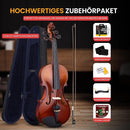 Pyle 1/4 Size Beginner Violin Starter Kit, Violin Starter Package with Travel Case & Bow, Extra Strings, Digital Tuner, Shoulder Rest & Cleaning Cloth for Students, Kids, Adults by TinyTreasures Baby Boutique