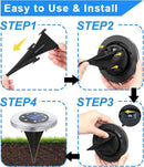 Solar Ground Lights, Waterproof Garden Upgraded Outdoor Bright in-Ground Landscape Lights for Pathway,Yard,Deck,Lawn,Patio,Walkway (12 Pack White Light) by GreenHaven Gardens